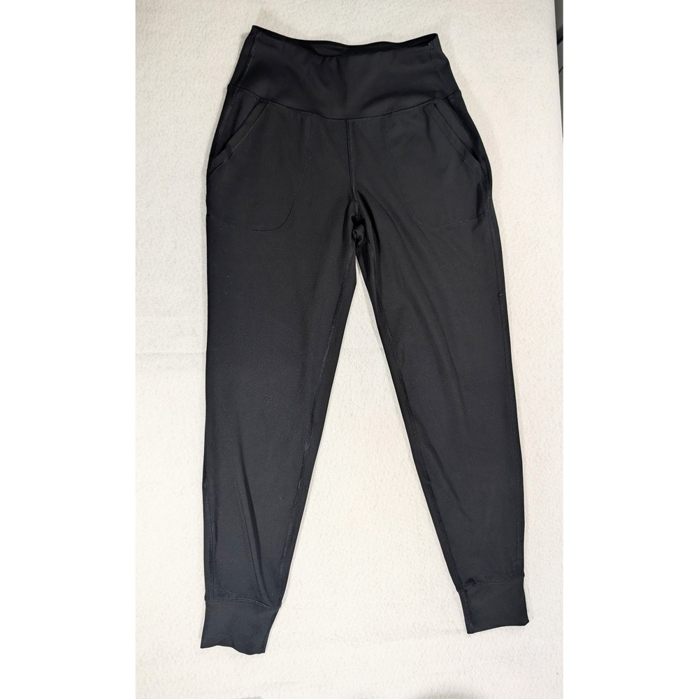 Yogalicious Lux Namaste Flow Jogger Black High Waist Athletic Pants Womens XS